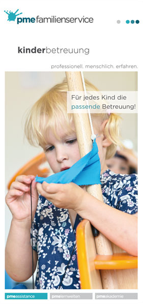 Flyer Kinderbetreuung pme Familienservice